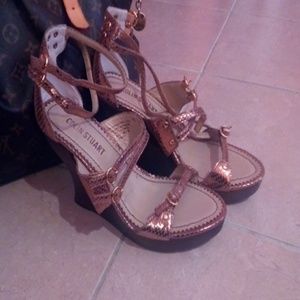 Beautiful gold sandals